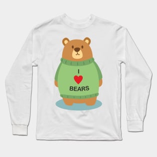 I love bears Long Sleeve T-Shirt